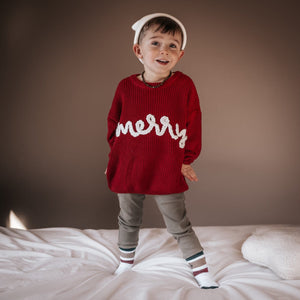 Merry Hand Embroidered Sweater *0-3 & 3-6 months left