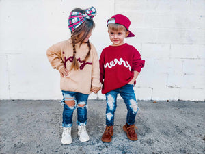 Merry Hand Embroidered Sweater *0-3 & 3-6 months left