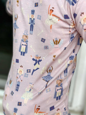 Nutcracker Print Bamboo Zippy Romper *Newborn left