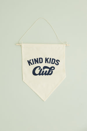 Kind Kids Club Canvas Pennant
