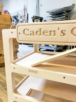 CADEN- Toy Car Ramp + Storage