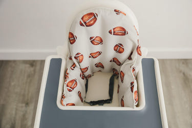 Football Print Highchair Cushion Cover for IKEA Antilop - Wipeable