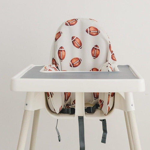 Little Joy Co Football Highchair Cushion Cover IKEA Antilop Wipeable
