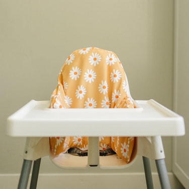 Daisy Floral Cushion Cover for IKEA Antilop Highchair: Wipeable, Highchair Accessories