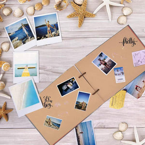 Vintage Inspired Adventure Scrapbook Album: Travel, Wedding, Anniversary, Keepsake Diary, Photo Memory Journal