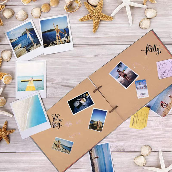 Vintage Inspired Adventure Scrapbook Album: Travel, Wedding, Anniversary, Keepsake Diary, Photo Memory Journal