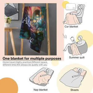 Personalized Dragon Blanket: Magical Flannel Fleece Throw, Super Soft Name Gift