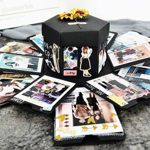 Photo Gift Explosion Surprise Box: Personalized Pop-Up Memory Keepsake, DIY Scrapbooking Album
