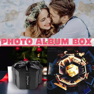 Photo Gift Explosion Surprise Box: Personalized Pop-Up Memory Keepsake, DIY Scrapbooking Album