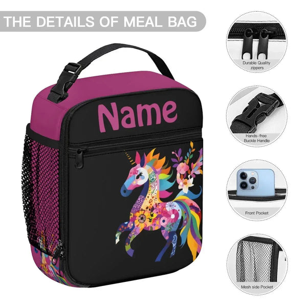 Personalized Kids School Set: Backpack, Lunch Tote & Pen Pouch, Name Gift