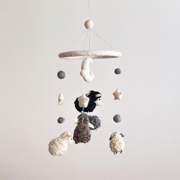 Gray Sheep Baby Mobile For Nursery Decor