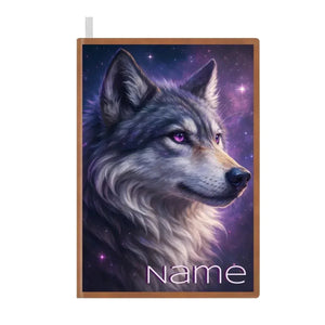 Personalized Mystical Wolf Journal: Galaxy A5 Notebook for Writing, Diary Keepsake