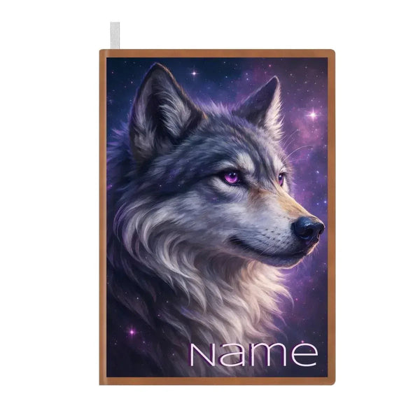 Personalized Mystical Wolf Journal: Galaxy A5 Notebook for Writing, Diary Keepsake