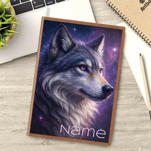 Personalized Mystical Wolf Journal: Galaxy A5 Notebook for Writing, Diary Keepsake