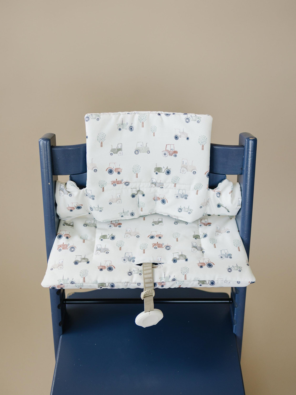 Tiny Tractors Cushion for the Stokke Tripp Trapp Highchair - Wipeable Cover - Baby Highchair Accessories