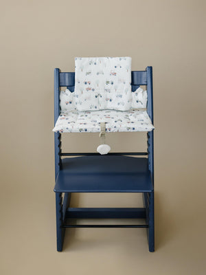 Tiny Tractors Cushion for the Stokke Tripp Trapp Highchair - Wipeable Cover - Baby Highchair Accessories