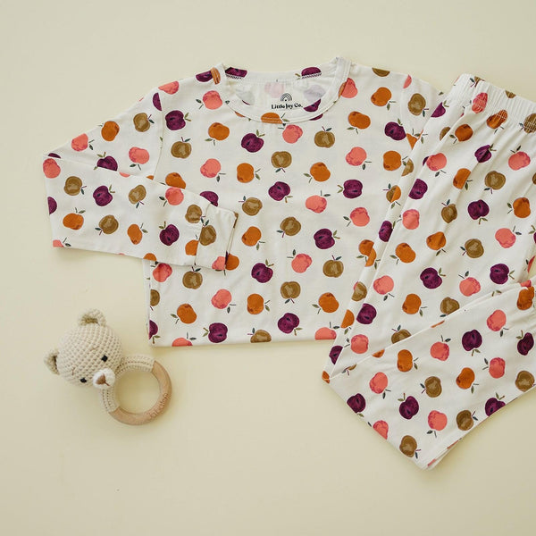 Apple of My Eye 2pc Bamboo Pajamas - Fall Girls PJs