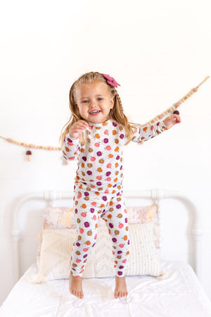 Apple of My Eye 2pc Bamboo Pajamas - Fall Girls PJs