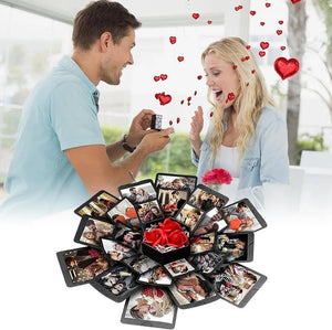 Photo Gift Explosion Surprise Box: Personalized Pop-Up Memory Keepsake, DIY Scrapbooking Album
