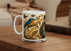 Whimsical Raccoon Mug: Adorable Animal Lover Gift, Hot Chocolate, Coffee Mug, Tea Cup