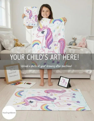 Personalized Picture Photo Blanket: Enchanted Kids Fantasy Fleece Throw