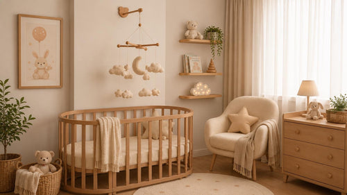 Adjustable Wooden Baby Mobile Arm: Wall Hanging Decor by Natural Baby Gift, Natural #natural