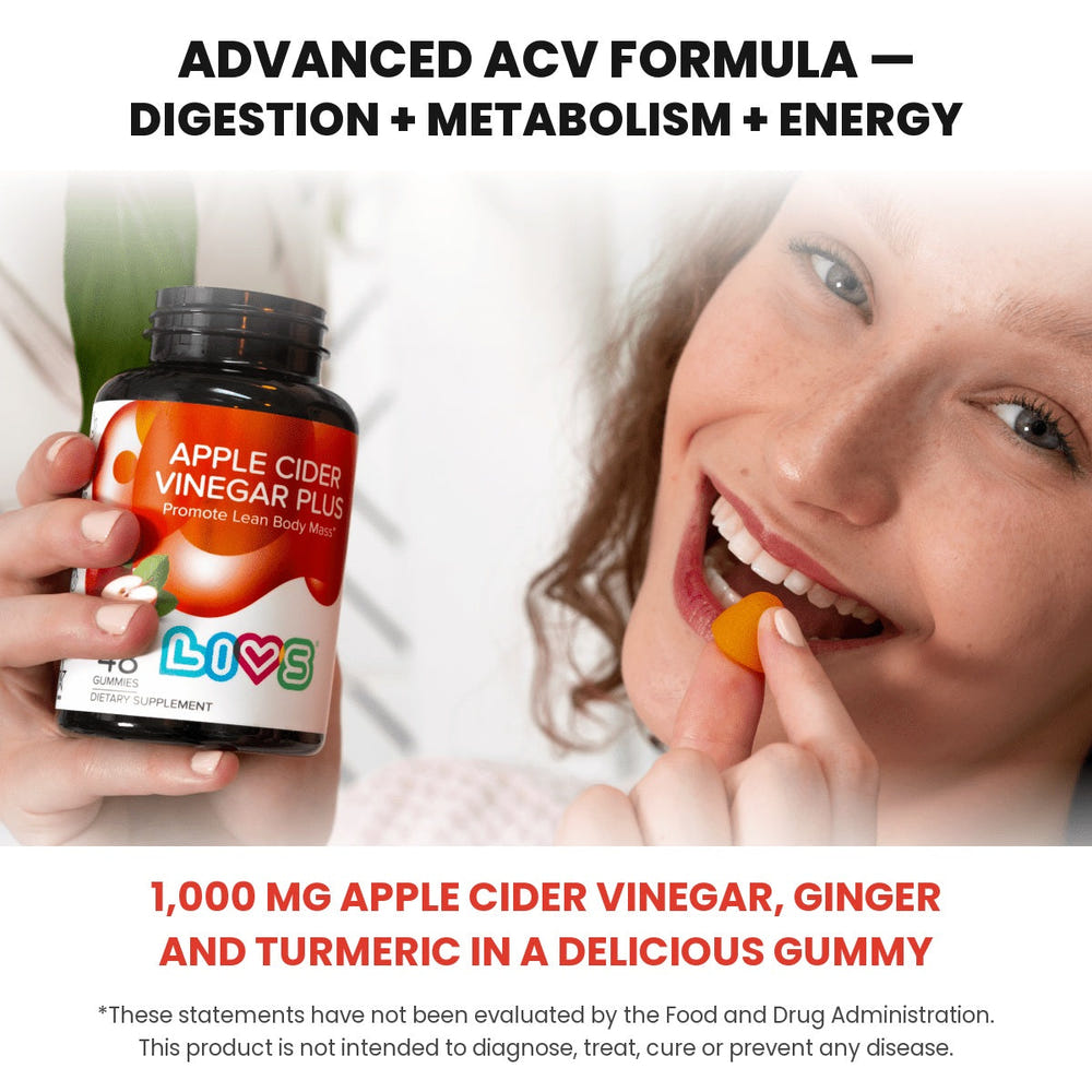 LIVS Gummies Apple Cider Vinegar Plus apple-cinnamon gummies