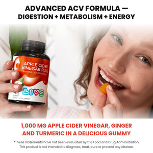 LIVS Gummies Apple Cider Vinegar Plus apple-cinnamon gummies