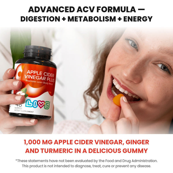 LIVS Gummies Apple Cider Vinegar Plus apple-cinnamon gummies