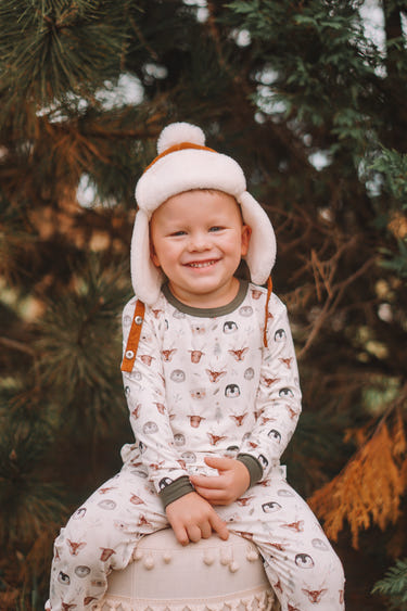 North Pole Pals 2pc Bamboo Pajamas for babies, cozy and cute sleepsuits for a comfortable night's sleep.
