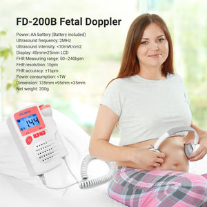 SpringBud FD-200B Fetal Doppler Hearbeat Monitor FDA Cleared - MOOGCO Baby
