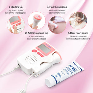 SpringBud FD-200B Fetal Doppler Hearbeat Monitor FDA Cleared