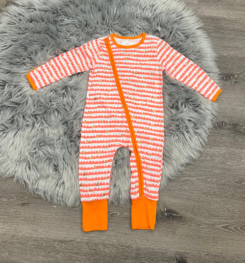 "Baby Splash of Glitter Jammy zip pajamas in vibrant colors for cozy sleep and play."
