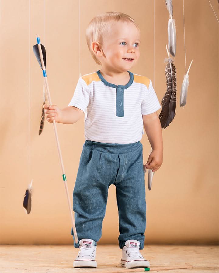 Boys Wild West pants, stylish and comfortable, perfect for little adventurers.