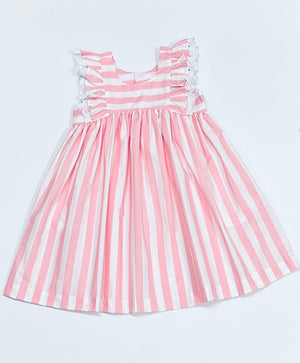 Pink & White Stripe Amelia Dress
