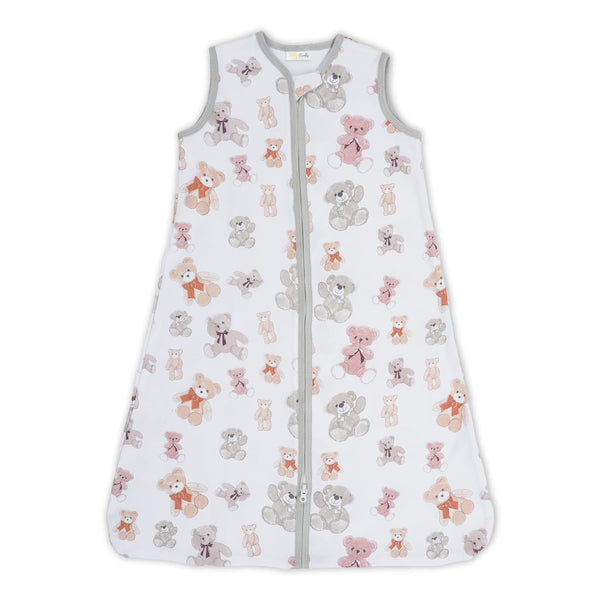 Bear Hugs Baby Sleep Sack in 100% organic cotton, perfect for cozy and safe sleep for your little one.