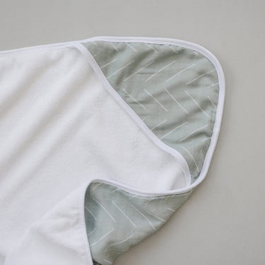 Desert Sage Muslin Hooded Towel - MOOGCO Baby