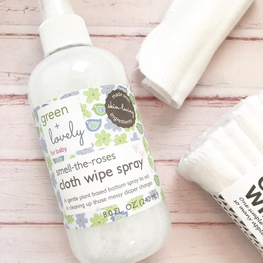 Organic Smell the Roses Cloth Diaper Wipe Spray - Rose Water Infused - 8 oz. - MOOGCO Baby