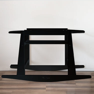 Original Black Rocking Moses Bassinet Stand with brake - safe and stylish for your baby's comfort.