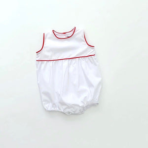 White Bubble with Piped Trim