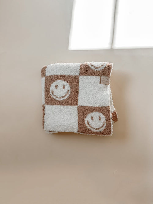 Smiley Checker Blanket