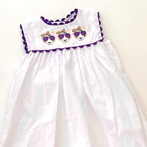 White Dress with Ric Rac Trim