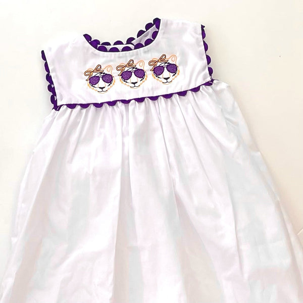 White Dress with Ric Rac Trim