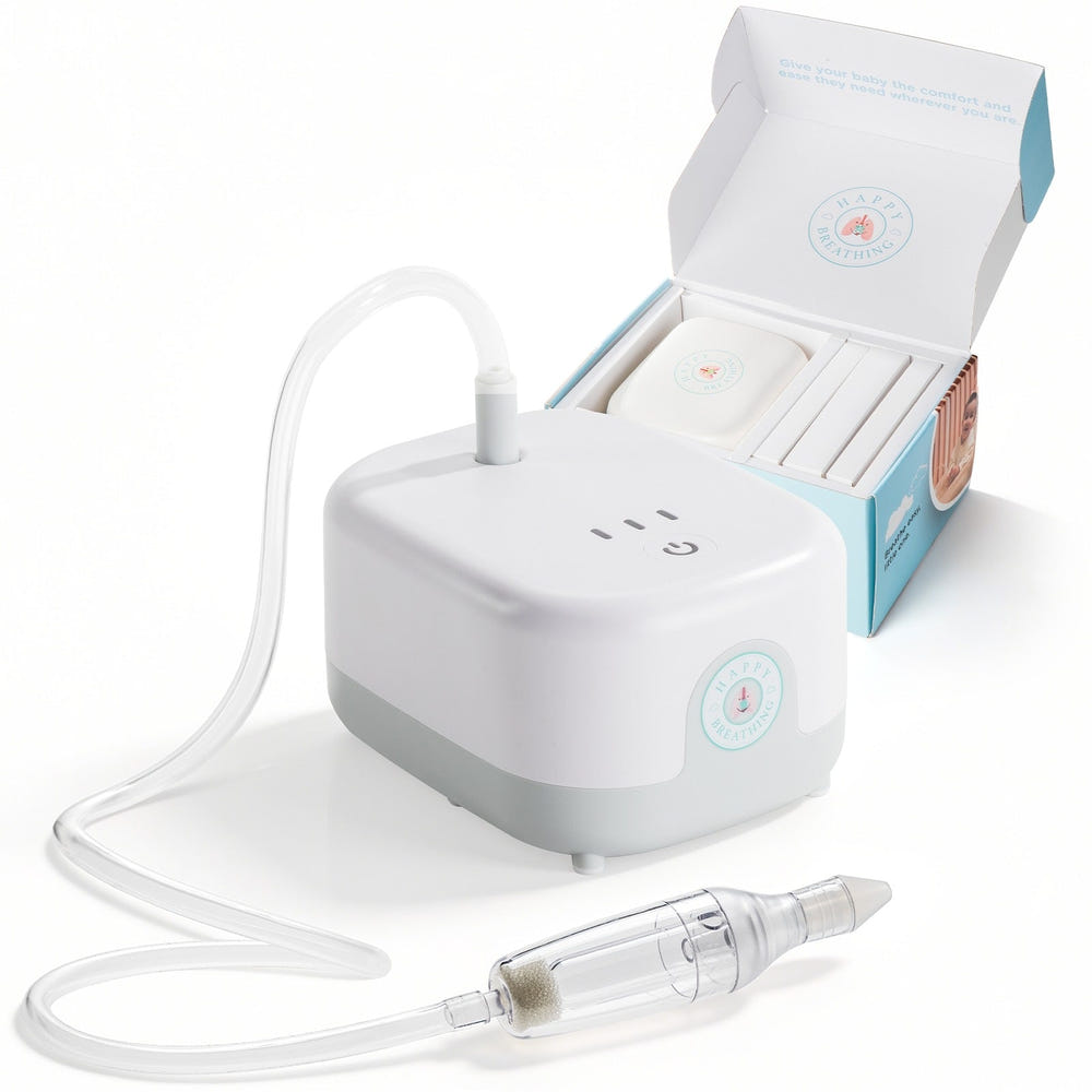 Happy Breathing Suction Baby Nasal Aspirator - Essential travel accessory for easy nasal relief for babies.