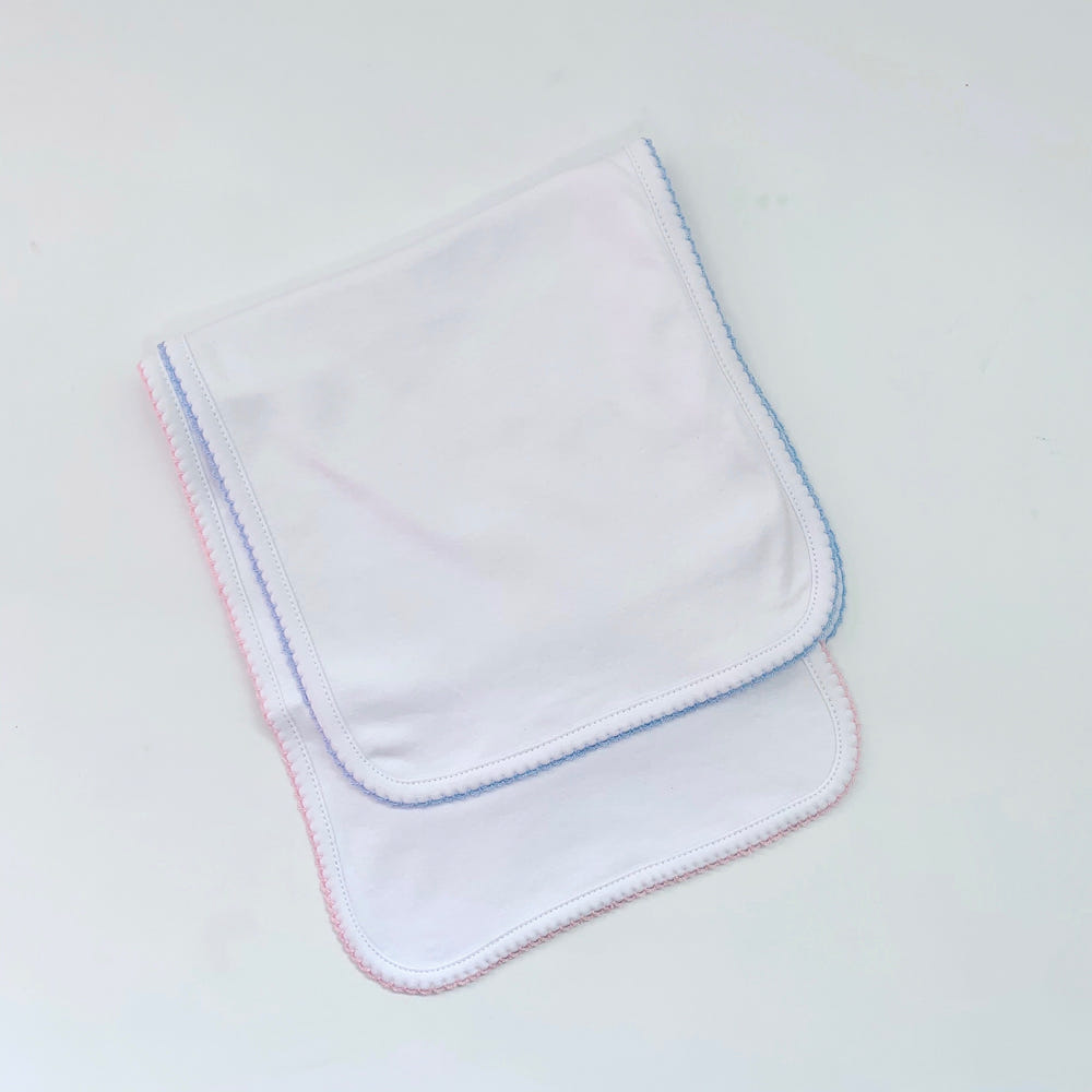 Picot Trim Burp Cloth