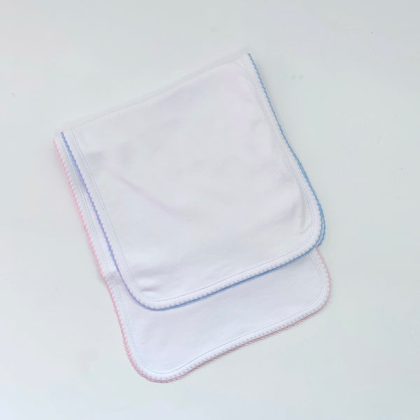 Picot Trim Burp Cloth