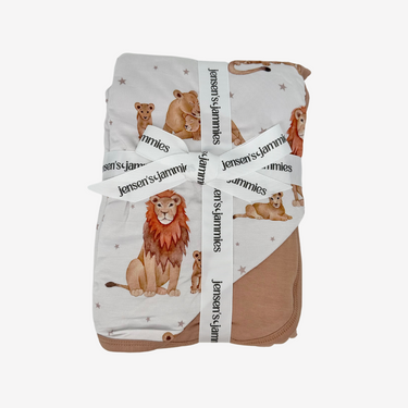 Soft Just Lion Around Blanket for babies, perfect for swaddling and cozy comfort.