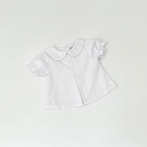 Pleated Peter Pan Diaper Shirt - Girl