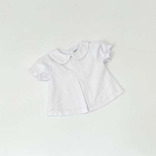 Pleated Peter Pan Diaper Shirt - Girl