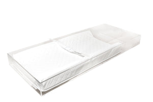 LELLobaby™ 6mm Thick Premier Edition Acrylic Diaper Changing Tray PLUS+ at angle 14 for stylish baby care.